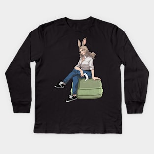 Viera Macaron Kids Long Sleeve T-Shirt